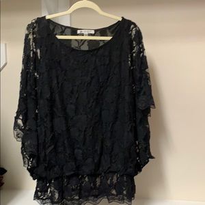 Black lace top